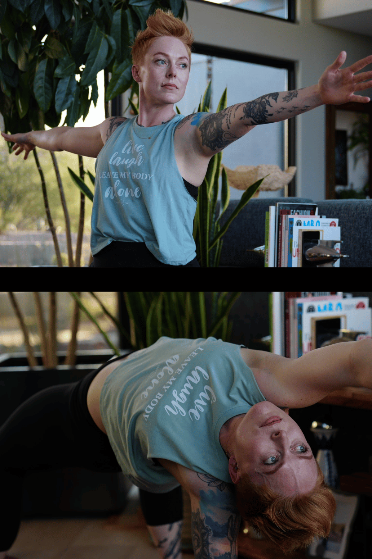 Live, Laugh Racerback Cropped Tanks